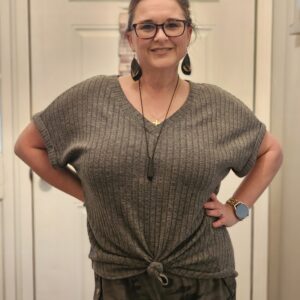 automet summer cute v neck sweater