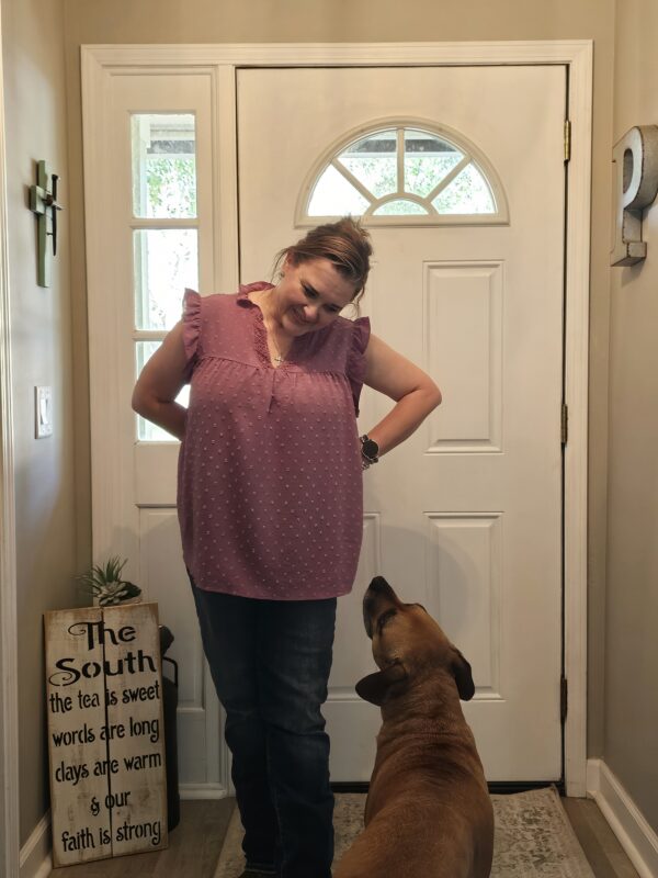 alvaq women's flowy sleeveless purple blouse